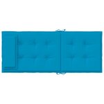 vidaXL Coussins de chaise à dossier haut lot de 6 bleu clair