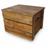 vidaXL Jeu de caisse de rangement 2 Pièces Bois de récupération massif