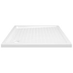 vidaXL Receveur de douche avec picots Blanc 90x90x4 cm ABS