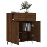 vidaXL Buffet chêne marron 69 5x34x90 cm bois d'ingénierie