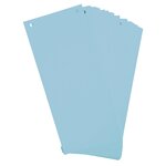 Paquet 100 Fiches Intercalaires Horizontales Unies Perforées - 105x240mm - Bleu Clair - X 12 - Exacompta