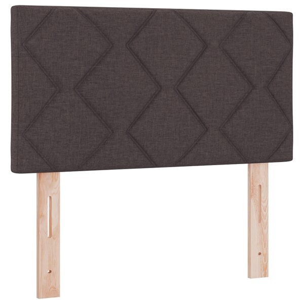 Têtière LED vidaXL Design en blocs de diamant Marron foncé 80 cm Tissu