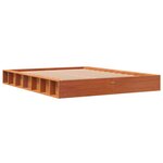 vidaXL Cadre de lit sans matelas cire marron 140x200cm bois pin massif