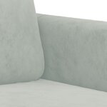 vidaXL Ensemble de canapés 3 Pièces gris clair velours