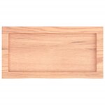 vidaXL Étagère murale marron clair bois chêne massif traité