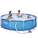 Bestway piscine "sirocco" ronde bleu 305 cm