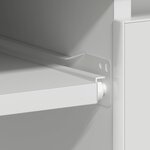 vidaXL Bureau Blanc 90x45x76 cm Bois d’ingénierie