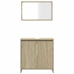 vidaXL Ensemble de meubles de salle de bain 2 Pièces chêne sonoma
