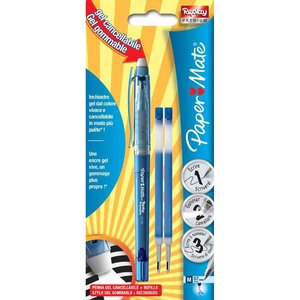 Stylo roller Replay Premium bleu sous blister Paper Mate