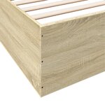 vidaXL Cadre de lit chêne sonoma 180x200 cm bois d'ingénierie