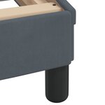 vidaXL Cadre de lit sans matelas gris foncé 90x190 cm velours