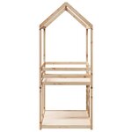 vidaXL Lit superposé avec toit 75x190 cm bois de pin massif