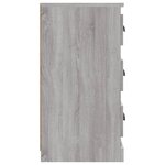 vidaXL Buffet sonoma gris 70x35 5x67 5 cm bois d'ingénierie