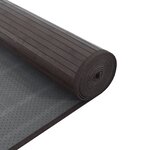 vidaXL Tapis rectangulaire marron foncé 60x500 cm bambou