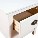 vidaXL Tables de chevet 2 Pièces Hill 46x35x49 5 cm Bois de pin solide