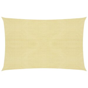 vidaXL Voile d'ombrage 160 g/m² Beige 4x5 m PEHD