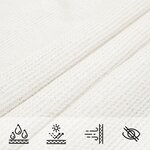 vidaXL Voile d'ombrage 160 g/m² Blanc 3 5x5 m PEHD