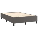vidaXL Cadre de lit Gris 120x200 cm Similicuir
