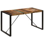 vidaXL Table à manger 140x70x75 cm Bois de récupération massif