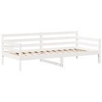 vidaXL Lit de jour avec toit blanc 90x200 cm bois de pin massif