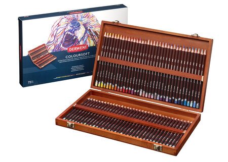 Crayons de couleur Derwent ColourSoft Coffret 72