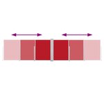 vidaXL Auvent latéral rétractable Rouge 120 x 600 cm