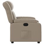 vidaXL Fauteuil inclinable Cappuccino Similicuir