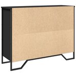 vidaXL Buffet noir 97x32 5x74 5 cm bois d’ingénierie