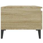 vidaXL Tables d'appoint 2 Pièces Chêne sonoma 50x46x35 cm Bois ingénierie