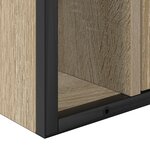 vidaXL Ensemble de Cabinets de Salle de Bain 2 Pièces Chêne Sonoma Bois Ingénierie