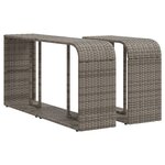 vidaXL Salon de jardin avec coussins 10 Pièces gris clair résine tressée