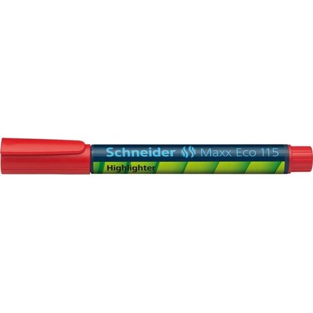 Surligneur Rechargeable Maxx Eco 115 Pte Biseau 1-5 mm Rouge SCHNEIDER