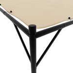 vidaXL Belvédère beige 4x4 m 180 g/m² tissu et acier