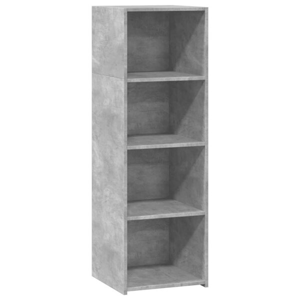 vidaXL Buffet gris béton 40x41x124 cm bois d'ingénierie