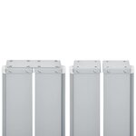 vidaXL Auvent latéral rétractable Marron 100 x 600 cm