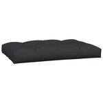 vidaXL Coussins de palette lot de 3 noir tissu