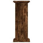vidaXL Support pour plantes chêne fumé 33x33x80 cm bois d'ingénierie