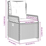vidaXL Ensemble de salle à manger de jardin 9 pièces Rattan poly beige