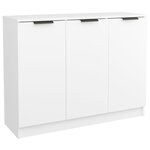 vidaXL Buffet Blanc 90 5x30x70 cm Bois d'ingénierie