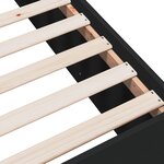 vidaXL Cadre de lit noir 75x190 cm bois d'ingénierie
