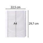 Intercalaires Imprimés À Touches Plastifiées - 50 Touches 1 À 50 - A4 - Blanc - X 4 - Exacompta