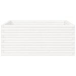 vidaXL Jardinière blanc 110x110x46 cm bois de pin massif