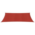 vidaXL Voile d'ombrage 160 g/m² Rouge 4x6 m PEHD