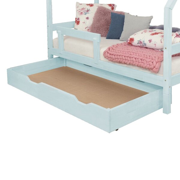 Tiroir de lit 120 x 200 BUDDY - bleu clair