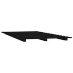 vidaXL Cadre de lit Noir 90x200 cm Bois de pin massif