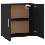 vidaXL Armoire murale Noir 60x30x60 cm Bois d'ingénierie