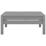 vidaXL Repose-pied de jardin gris bois de pin massif