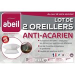 2 oreillers anti-acariens - 60 x 60 cm
