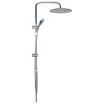 vidaXL Ensemble de douche à deux têtes avec douchette Acier inoxydable