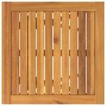Ensemble bistro de jardin 3 pièces en bois massif d'acacia vidaXL